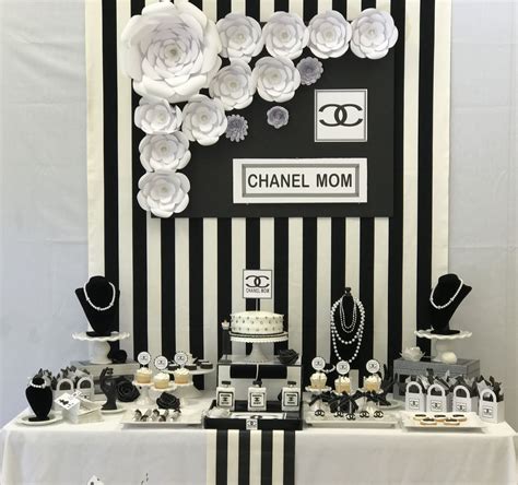 decoracion chanel para cumpleaños|Fiesta tematica chanel .